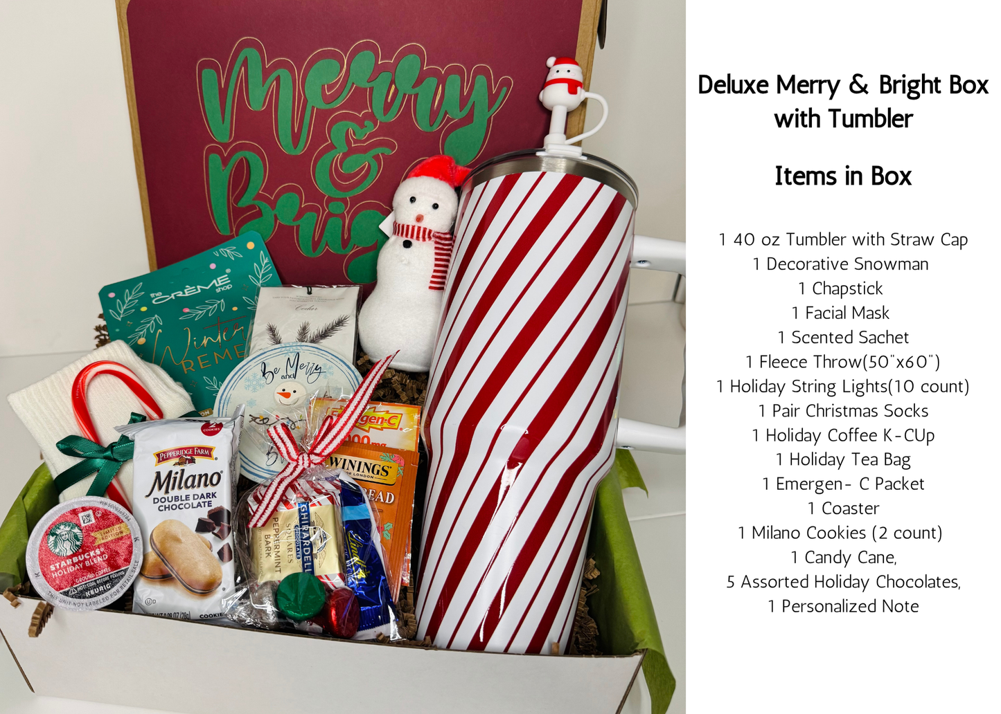 Holiday and Finals Gift Box for College Student Dorm or Apartment