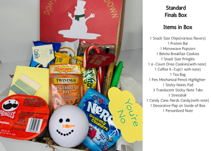 Holiday and Finals Gift Box for College Student Dorm or Apartment